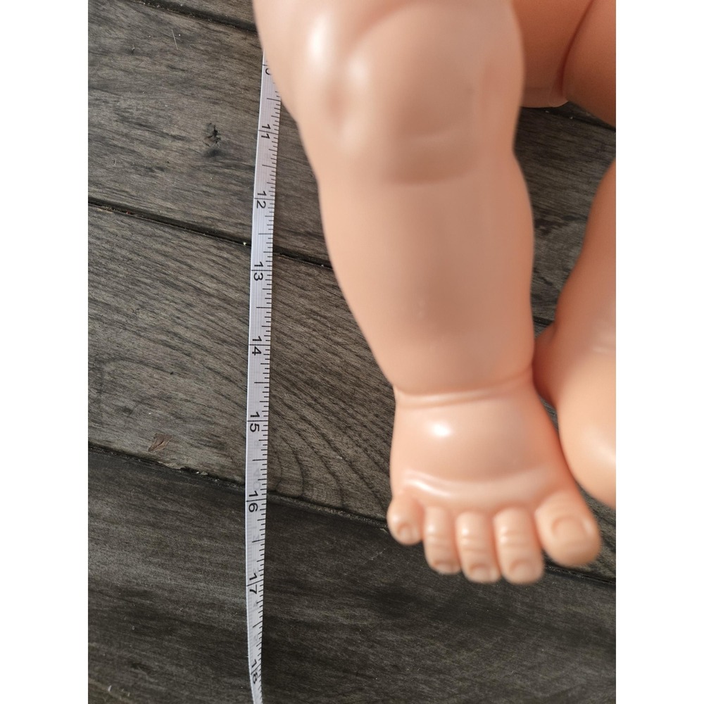Vintage 1973 Ideal Rub A Dub Dolly 16" Baby doll Rooted Blonde Hair Blue Eyes - Picture 8 of 16